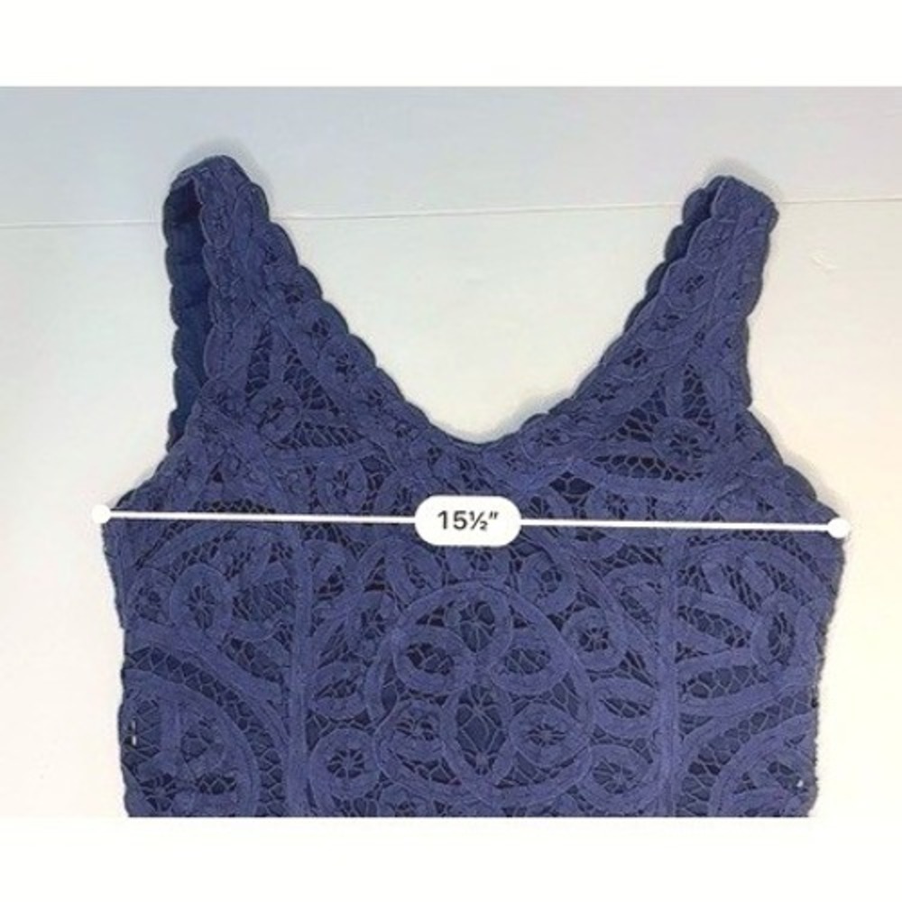 Lilly Pulitzer Reeve True Navy Sheath Dress SMALL Battenberg Lace Sleeveless - Picture 7 of 10